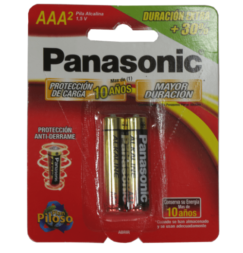 bateria alkalina panasonic 2AAA