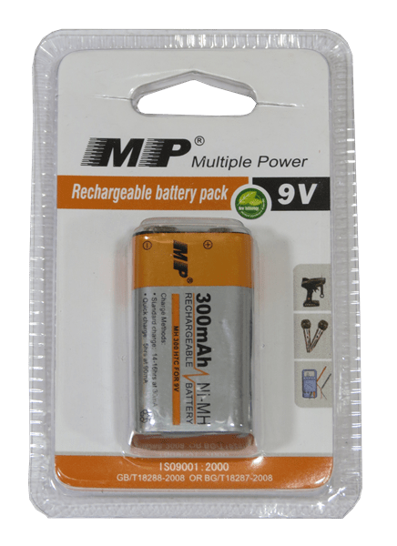 bateria recargable MP 9V
