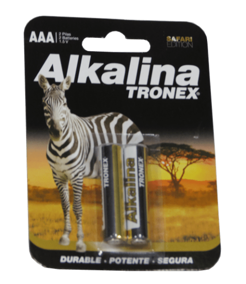baterias alkalinas TRONEX tipo AAA